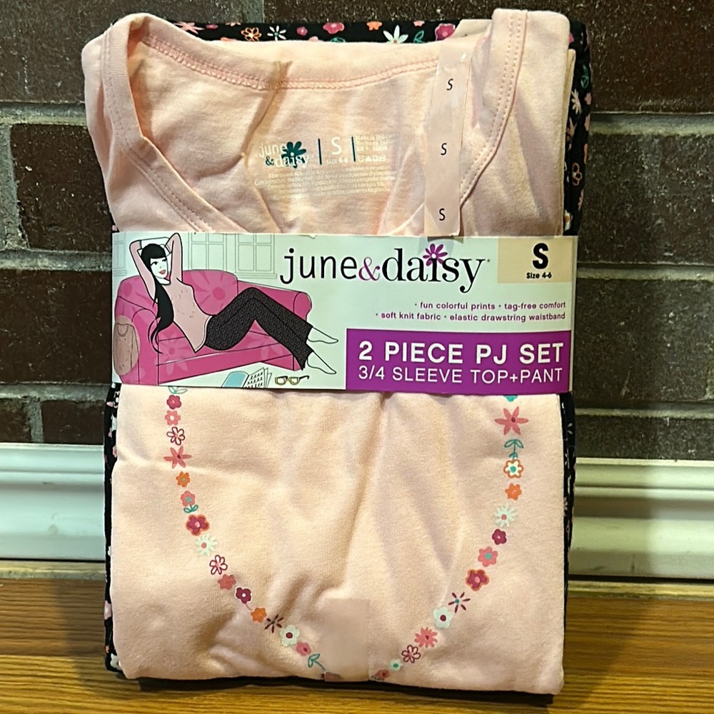 Pink and Black 2-Piece PJ Set